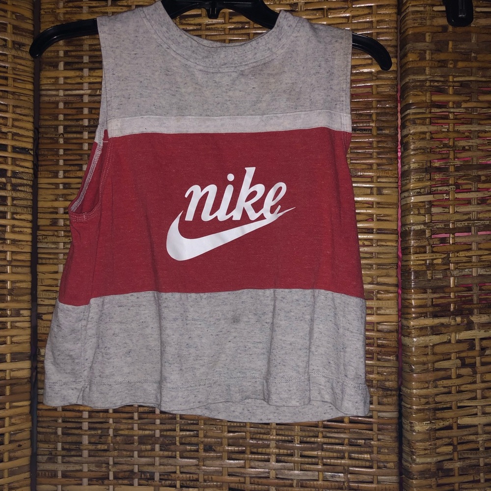 Nike, S, Grey and red